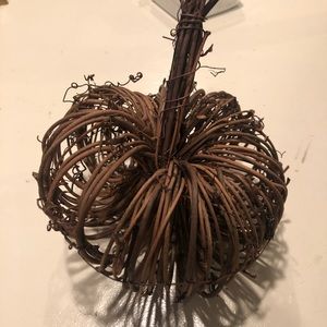 cute fall straw pumpkin